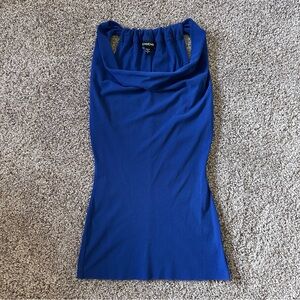 Bebe Blue Sleeveless Top